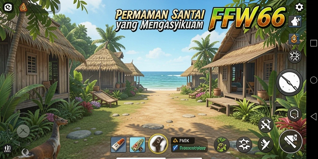 Tangkapan layar gameplay FW66 yang menarik dan penuh warna.