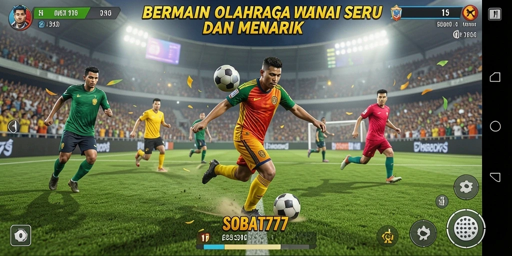 Tampilan menawan dari gameplay SOBAT777 yang penuh aksi olahraga.