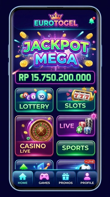 Tampilan antarmuka aplikasi eurotogel yang intuitif.